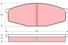 KIT PLAQUETTES AV NISSAN PATROL GR