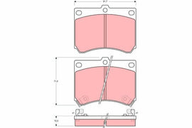 KIT PLAQUETTES AV MAZDA 323, MX3