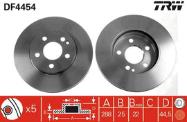PAIRE DISQUE/FREIN: AV.V MERCEDES B180