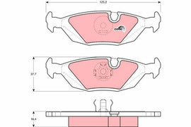 KIT PLAQUETTES TRW AR BMW 3 E30 5 E28 6 E24