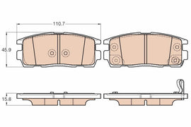 KIT PLAQUETTES CHEVROLET CAPTIVA
