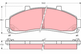KIT PLAQUETTES AV FORD USA EXPLORER 1995-->