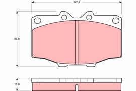 KIT PLAQUETTES AV TOYOTA HILUX LANDCRUISER