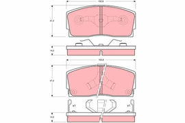 KIT PLAQUETTES AV DAIHATSU CHARADE