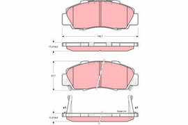 KIT PLAQUETTES AV HONDA ACCORD VII NSX