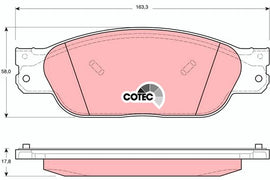 KIT PLAQUETTES TRW AV JAGUAR S-TYPE CCX