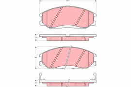 KIT PLAQUETTES AV HYUNDAI SSANGYONG KYRON