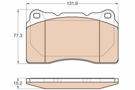 KIT PLAQUETTES TRW AV RLT MEGANE III VOLVO S70 V70