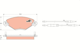KIT PLAQUETTES TRW AV CITROEN C5