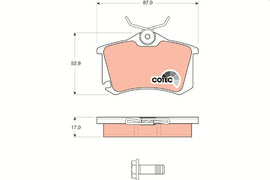 KIT PLAQUETTES TRW AR AUDI A2 FSI VW GOLF V GTi