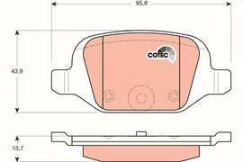 KIT PLAQUETTES TRW AR FIAT 500 PANDA PUNTO