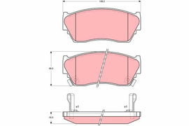 KIT PLAQUETTES TRW AV NISSAN SUNNY MKIII