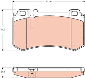 KIT PLAQUETTES POUR MERCEDES S (W221) SL (R230)