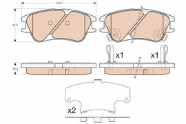 KIT PLAQUETTES AV HYUNDAI ATOS 1998--&gt;