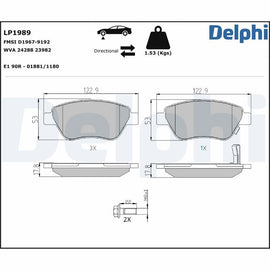 KIT PLAQUETTES AV FIAT DOBLO OPEL CORSA