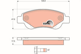 KIT PLAQUETTES TRW AV PSA C1 P107 P108 TOYOTA AYGO