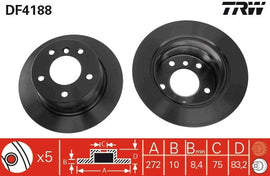 PAIRE DISQUE/FREIN: AR. BMW Z3