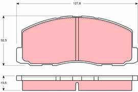 KIT PLAQUETTES AV MITSUBISHI COLT LANCER GALANT