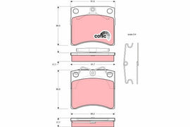 KIT PLAQUETTES AV VW TRANSPORTER IV