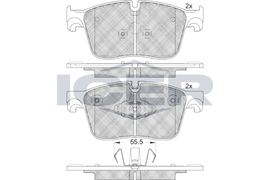 KIT PLAQUETTES TRW AV JAGUAR