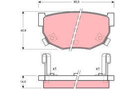 KIT PLAQUETTES AR NISSAN 200SX 300ZX