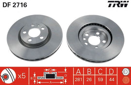 PAIRE DISQUE/FREIN: AV/VP806