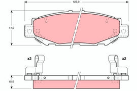 KIT PLAQUETTES AR TOYOTA HIACE IV