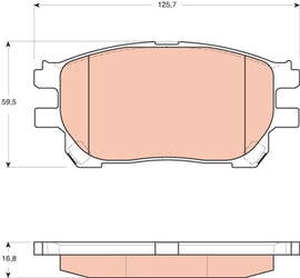 KIT PLAQUETTES AV TOYOTA PREVIA 2000--&gt;