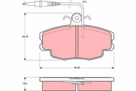 KIT PLAQUETTES AV CITROEN ZX