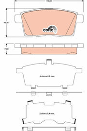 KIT PLAQUETTES AR MAZDA CX-7 CX-9 2007--&gt;