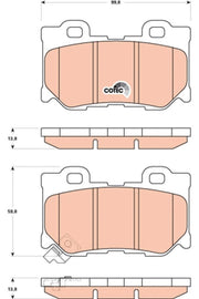 KIT PLAQUETTES AR INFINITI FX Q50 QX70 NISSAN 370Z