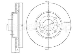 DISQUE FREIN AV :OPEL CORSA