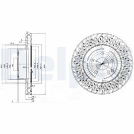 PAIRE DE DISQUE DE FREIN DELPHI AV : MB CLASSE S
