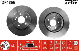 PAIRE DE DISQUE AR : MERCEDES C / E
