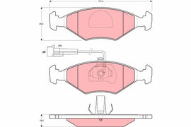 KIT PLAQUETTES POUR FIAT SIENA