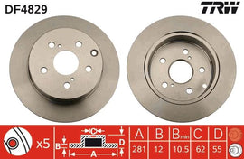 PAIRE DE DISQUE AR:TOYOTA RAV -4