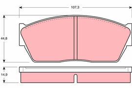 KIT PLAQUETTES TRW RAV HONDA ACCORD CIVIC...