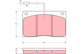 KIT PLAQUETTES AV RENAULT MASTER I