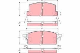 KIT PLAQUETTES AV ISUZU TROOPER