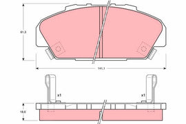 KIT PLAQUETTES AV HONDA ACCORD IV