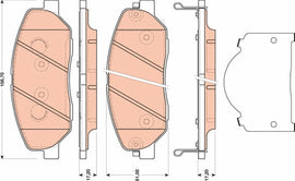 KIT PLAQUETTES AV HYUNDAI SANTA-FE KIA SORENTO II