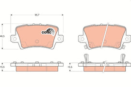 KIT PLAQUETTES AR HONDA CIVIC 2005--&gt;