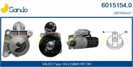 DEMARREUR : 12V./10D. R18/20/30 DIESEL