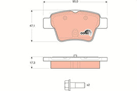 KIT PLAQUETTES TRW AR CITROEN C4 PEUGEOT 307