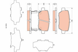 KIT PLAQUETTES AR HONDA LEGEND IV 2006--&gt;