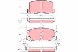 KIT PLAQUETTES AR TOYOTA MR2