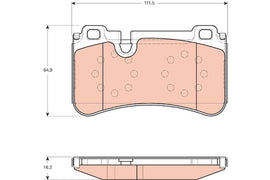 KIT PLAQUETTES AR MERCEDES C SL AMG 2000--&gt;