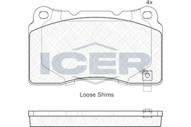 JEU DE PLAQUETTES ICER AV OPEL INSIGNIA