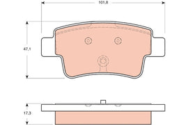 KIT PLAQUETTES AR OPEL CORSA D 2006--&gt;
