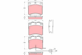 KIT PLAQUETTES AV VW TRANSPORTER IV